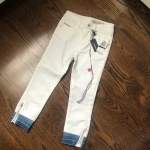 NWT Diesel girls white jeans
